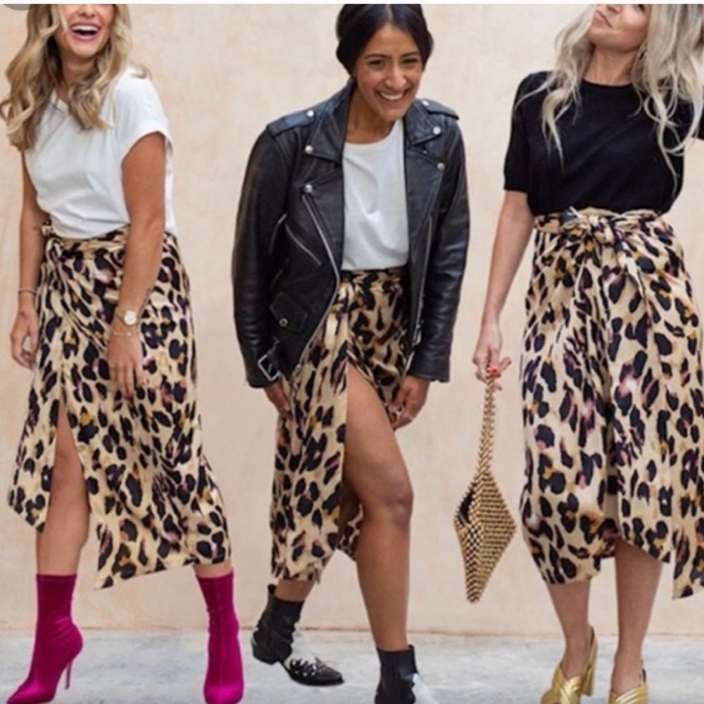 Never Fully Dressed Leopard Print Maxi Skirt